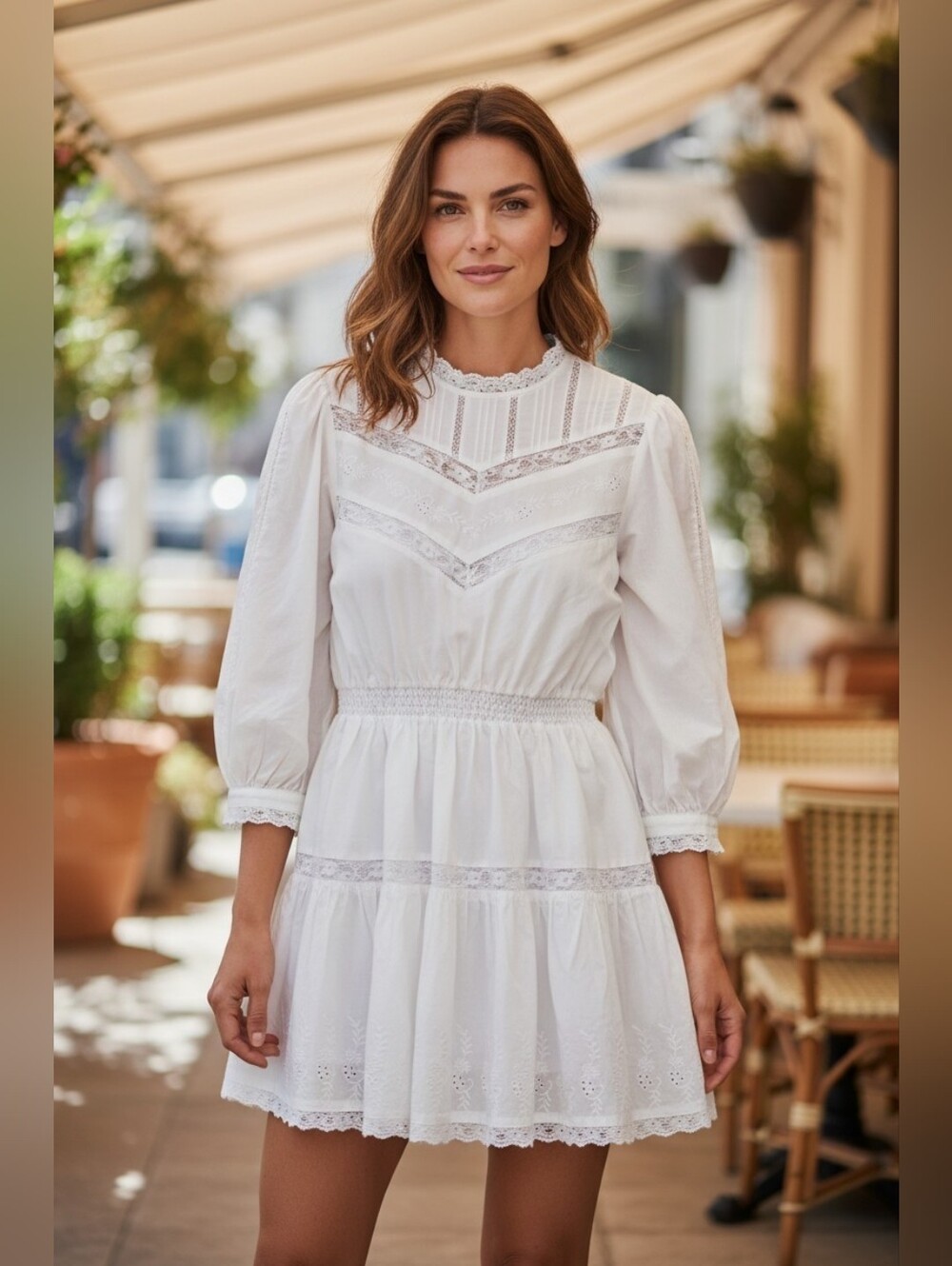 LoveShackFancy For Target Talulah Pintuck Yoke Dress Size Large